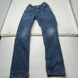 Levi's Boys 510 Denim Blue Jeans Adjustable Waist Size 8 Reg W24 L25 Kids Pants